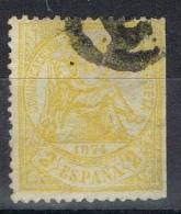 Sello 2 Cts Alegoria Justicia 1874,marca PD, Num 143 º - Used Stamps