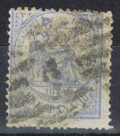 Sello 10 Cts Alegoria Justicia 1874, Parrilla Numeral 1 De MADRID, Num 145 º - Used Stamps