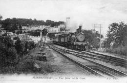 HARDRICOURT VUE PRISE DE LA GARE BEAU PLAN TRAIN - Hardricourt