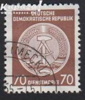 1954 - DDR - Michel 27 [Dienst Briefmarke/Service] + MECKLENBURG - Gebraucht