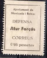 Montcada Y Reixac ( Barcelona ) -Atur Forcos  - 5 Cts. Sofima 6 Spain Civil War - Republican Issues