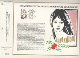 France - CEF 444 - 1ère Expo Philat. Nat. De La Jeunesse JUVEXNIORT 1er J. 25.02.78 - Niort (79) - T.2003 - Covers & Documents