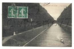 Chelles (77) : Promenade En Barque Sur Le Canal Et Le Chemin De Halage En 1912 (animé). - Chelles