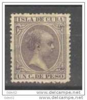 CU146-A328TCP.Spain.Espagne.CUBA    ESPAÑOLA.ALFONSO XII 1896/7 (Ed 146*).con Charnela. MAGNIFICO - Prephilately