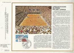 France - CEF 460  - Cinquantenaire Stade Roland Garros 1928-1978 - 1er J. 27.04.78 Paris - T. 2012 - Lettres & Documents