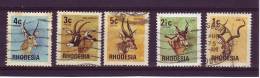 Rhodésie Du Sud YV 234/8 O 1974 Antilopes - Animalez De Caza