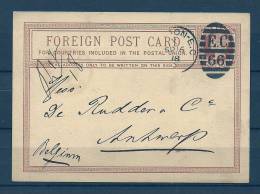 Briefkaart Van Londen Naar Antwerp (Belgium) 17/09/1878 (GA5807) - Cartas & Documentos