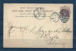 Briefkaart Van Manchester Naar St Nicolas (Belgium)  26/03/1887 (GA5815) - Covers & Documents