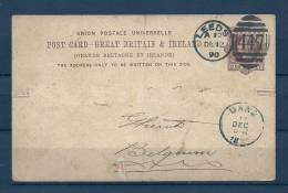 Briefkaart Van Leeds Naar Gand (Belgium)  12/12/1890  (GA5871) - Lettres & Documents