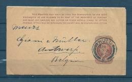 Briefstukje Van Hull Naar Antwerpen (Belgium)  02/04/1897  (GA5993) - Cartas & Documentos