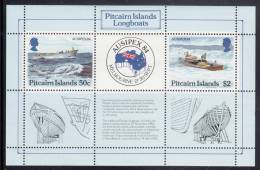 Pitcairn Islands MNH Scott #248 Sheet Of 2 Longboats - AUSIPEX 84 - Pitcairninsel