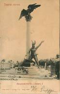 TORINO. SUPERGA - IL MONUMENTO RICORDO A VITTORIO EMANUELE I. CARTOLINA DEL 1904 - Andere Monumente & Gebäude