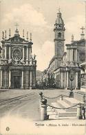 TORINO. PIAZZA SAN CARLO AGLI INIZI DEL '900. CARTOLINA PRIMI DEL '900 - Plaatsen & Squares