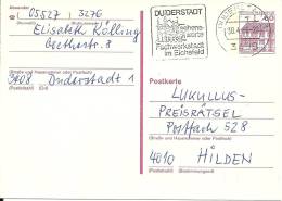 Deutschland Ganzsache 1986 Duderstadt - Postkarten - Gebraucht