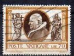 VATICAN 1960 "Corporal Works Of Mercy". Della Robbia Paintings -Pope John  Between Faith & Charity 70l. - StoneFU - Used Stamps