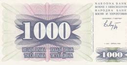 Bosnia Herzegovina 1000 Dinars 1992 Uncirculated - Bosnien-Herzegowina