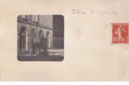 ¤¤  -    VALANS  -  Carte Photo D´un Cavalier Devant Un Chateau En 1911   -  ¤¤ - Autres & Non Classés