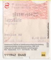 Alt252 Berlin, Berlino, Biglietto Giornaliero Metro Bus, Day Ticket. Tageskarte, VBB - Europe