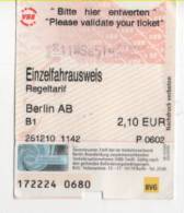 Alt253 Berlin, Berlino, Biglietto Metro Bus, Day Ticket. Tageskarte - Europa