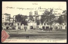 CPA PRECURSEUR- FRANCE- GRAULHET (81)- LE CHATEAU ET LA PLACE EN 1900- BELLE ANIMATION- - Graulhet