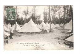 CPA - 78 - Yvelines - Maisons Laffitte : Camp De Maisons Laffitte  : Un Coin Du Camp : Animation - Tentes - Weltkrieg 1914-18