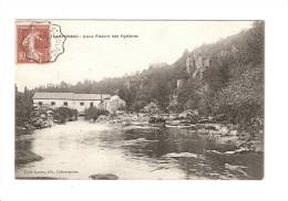 CPA :- 87 - Haute Vienne - Châteauponsac : Usine Filature Des Hydières : Cours D'eau - Bâtiments : Tampon Convoyeur II - Chateauponsac