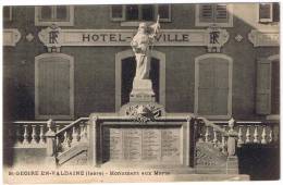 SAINT GEOIRE EN VALDAINE  MONUMENT AUX MORTS HÔTEL DE VILLE - Saint-Geoire-en-Valdaine