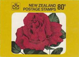 New Zealand-1977 80c Rose Booklet  SB 29 - Booklets