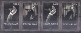 FRANCE VARIETE  N° YVERT   MILES DAVIS ET EDHIT PIAF NEUFS LUXE - Unused Stamps