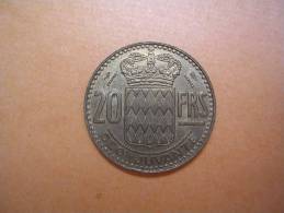 Monaco - Rainier 20 Francs - 1950 - 1949-1956 Francos Antiguos