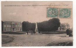 BOURGTHEROULDE  -  PLACE DE LA MAIRIE -  MONUMENT COMMEMORATIF DU COMBAT DU 4 JANVIER 1871 " LE LOGIS" - Bourgtheroulde