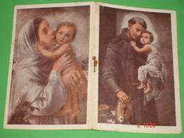 Calendarietto 1951 - S.ANTONIO Da Padova /Madonna Bambino - Missioni Francescane TORINO  - Tipografia Ghibaudo,Cuneo - Tamaño Pequeño : 1941-60