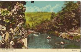 UNITED KINGDOM 1957 - BATH - RIVER MATLOCK ADDR TO SWITZERLAND W 1 ST OF 4 P POST DERBY APR 22, W FLAME POSTMARK OF BRIT - Bath