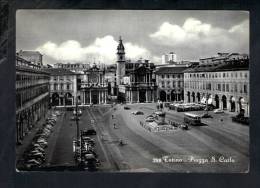 H586 Torino, Piazza San Carlo - Autobus, Bus, Auto Cars, Voitures - Serie ROTOLUX - Plaatsen & Squares