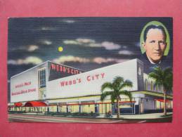 Florida > St Petersburg   Night View Webb's City  1960 Cancel Paper Rub Back Ref 903 - St Petersburg