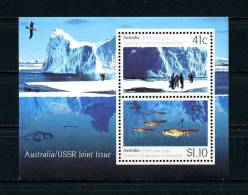 **AUSTRALIE 1990 Bloc N°  14 ** = MNH. Superbe.   (Faune Marine. Poissons, Crustacés. Oiseaux. Birds, Fishes. Sciences) - Blocs - Feuillets
