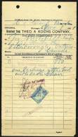 1901 United States Grand Trunk Railway Release Document With Stamp For 3 Barber Chairs In Chicago Rare!! - Brieven En Documenten