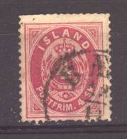 Islande  -  1873  :  Mi  3A  (o)   Dentelé 14 X 13,1/2 - Usados