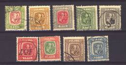 Islande  -  1907  :  Mi  48-56  (o) - Used Stamps