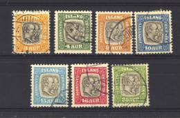 Islande  -  Services  -  1907  :  Mi  24-30  (o) - Servizio