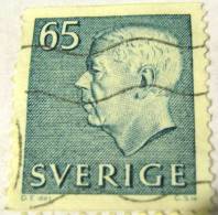 Sweden 1967 King Gustav VI Adolf 65ore - Used - Oblitérés