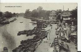 UNITED KINGDOM 1909 - LONDON - RICHMOND-ON-THAMES - OLD VIEW NOT SHINING -ADDR TO SWITZERLAND W 1 ST OF 1 PENNY  POSTM - - River Thames