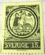 Sweden 1971 Medieval Fresco 15ore - Used - Gebraucht