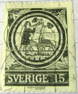 Sweden 1971 Medieval Fresco 15ore - Used - Gebraucht