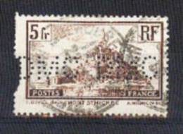 Francia 19929-31 YT260a (tipo I) Perfin DMC. (type I) Perfin DMC - Perforadas