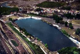 55 DUN SUR MEUSE Vue Generale Aerienne Le Lac Vert Sa Plage Et Son Camping - Dun Sur Meuse