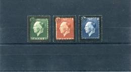 1947-Greece- "King George II Mourning Issue" Complete Set MH - Neufs