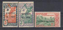 Inini  Y/T  Nr 4*,36*,39*  (a6p4) - Unused Stamps