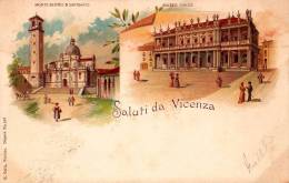 SALUTI Da VICENZA - CARTE POSTALE LITHOGRAPHIÉE - PRÉCURSEUR / FORERUNNER ~ 1899 (n-840) - Vicenza