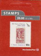 New Zealand-2005 150 Years Of  Stamps 1d Claret $ 9.00 Booklet - Cuadernillos
